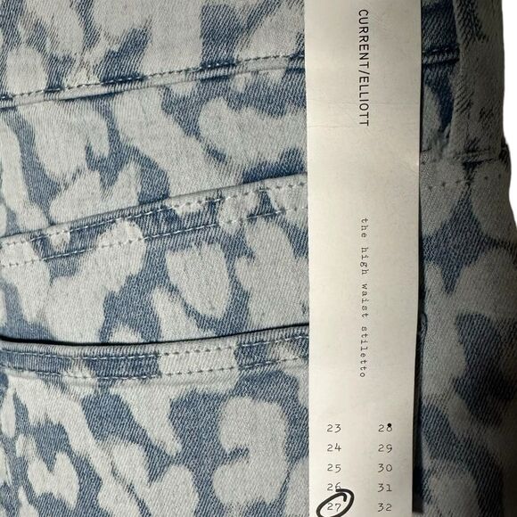 Current/Elliott
The Stiletto High-Rise
Ankle Skinny Jeans 
Inky Leopard Size 27 - Picture 6 of 12